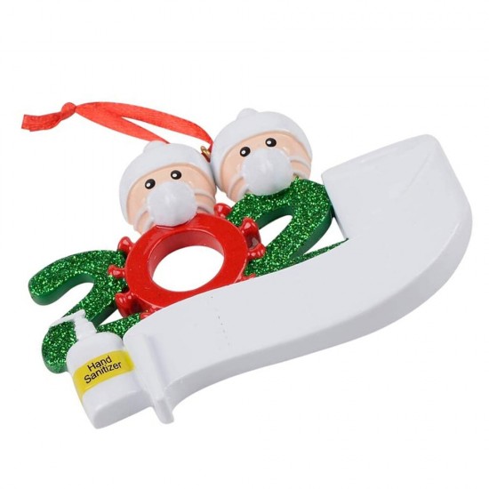 2020 Christmas Figurine Ornaments Xmas Tree Santa Claus Snowman Pendants Thanksgiving for Gift Home Decorations