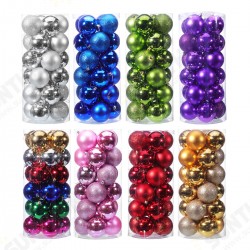 24PCS Merry Christmas Tree Decoration Xmas Balls Ornaments Party Wedding Gift