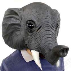 26*43*28cm Grey Elephant Environmental Protection Latex Mask for Halloween Toys 26*43*28cm Grey Elephant Environmental Protection Latex Mask for Halloween Toys