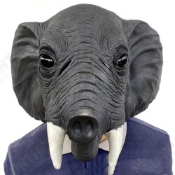 26*43*28cm Grey Elephant Environmental Protection Latex Mask for Halloween Toys 26*43*28cm Grey Elephant Environmental Protection Latex Mask for Halloween Toys