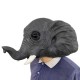 26*43*28cm Grey Elephant Environmental Protection Latex Mask for Halloween Toys