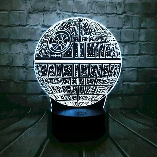 3D LED Table Lamp Death Star Colorful Ball Bulb Atmosphere Decoration Night Lights Novelties Toys for Gifts