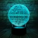 3D LED Table Lamp Death Star Colorful Ball Bulb Atmosphere Decoration Night Lights Novelties Toys for Gifts