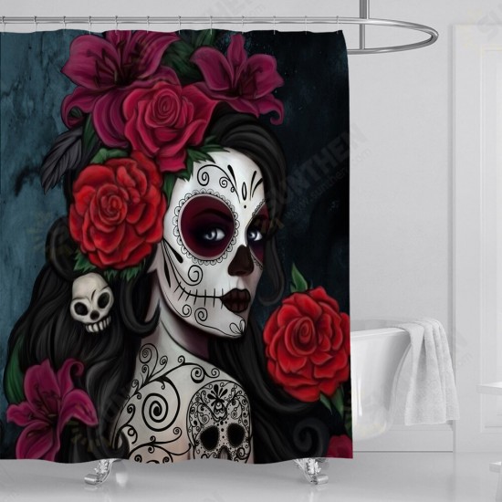 3D Printed Waterproof Polyester Shower Bath Curtain Set of Halloween Woman for Holidays & Party Gadgets 3D Printed Waterproof Polyester Shower Bath Curtain Set of Halloween Woman for Holidays & Party Gadgets