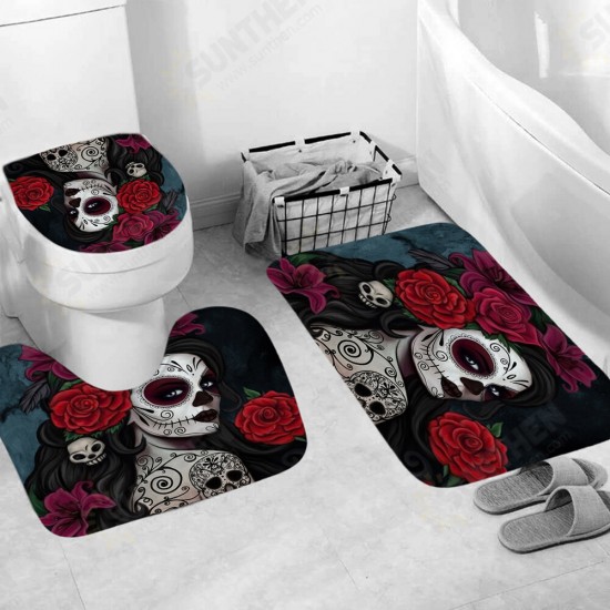 3D Printed Waterproof Polyester Shower Bath Curtain Set of Halloween Woman for Holidays & Party Gadgets 3D Printed Waterproof Polyester Shower Bath Curtain Set of Halloween Woman for Holidays & Party Gadgets