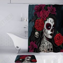 3D Printed Waterproof Polyester Shower Bath Curtain Set of Halloween Woman for Holidays & Party Gadgets 3D Printed Waterproof Polyester Shower Bath Curtain Set of Halloween Woman for Holidays & Party Gadgets