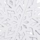 6PCS 3D Snowflake Paper Hanging Ornament Kit Christmas Decoration Toys Home Party