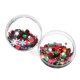 6PCS Christmas Party Home Decoration 5CM Sequin Transparent Ball Bauble Ornament Kids Children Gift