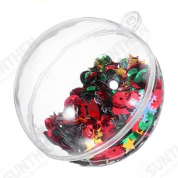 6PCS Christmas Party Home Decoration 5CM Sequin Transparent Ball Bauble Ornament Kids Children Gift 6PCS Christmas Party Home Decoration 5CM Sequin Transparent Ball Bauble Ornament Kids Children Gift