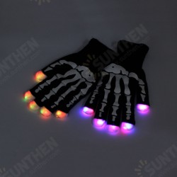 7 mode LED Finger Gloves Lighting Flashing Rave Decoration Toys Dance Party