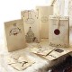 8PCS Kraft Christmas Party Home Decoration Cookies Present Luxury Wedding Gift Candy Bag Toys