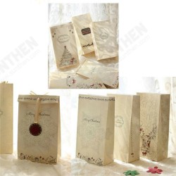 8PCS Kraft Christmas Party Home Decoration Cookies Present Luxury Wedding Gift Candy Bag Toys 8PCS Kraft Christmas Party Home Decoration Cookies Present Luxury Wedding Gift Candy Bag Toys
