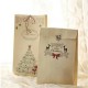 8PCS Kraft Christmas Party Home Decoration Cookies Present Luxury Wedding Gift Candy Bag Toys