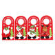 Applique Style Christmas Decor Beautiful Detailed Design Padded Felt Door Hanger