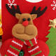 Applique Style Christmas Decor Beautiful Detailed Design Padded Felt Door Hanger