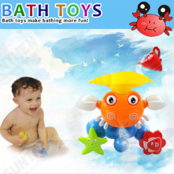 Baby Crab Windmills Bath Toy Faucet Plastic Wash Toys Spray Water Fun Baby Crab Windmills Bath Toy Faucet Plastic Wash Toys Spray Water Fun