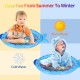 Blue Sprinkler Play Mat With Cartoon Submarine Pattern For Kids Filling Fun Water Cushion Baby Toys Summer Play