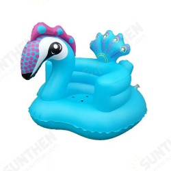 Cartoon Cute Peacock Inflatable Toys Portable Sofa Multi-functional Bathroom Sofa Chair for Kids Gift Cartoon Cute Peacock Inflatable Toys Portable Sofa Multi-functional Bathroom Sofa Chair for Kids Gift