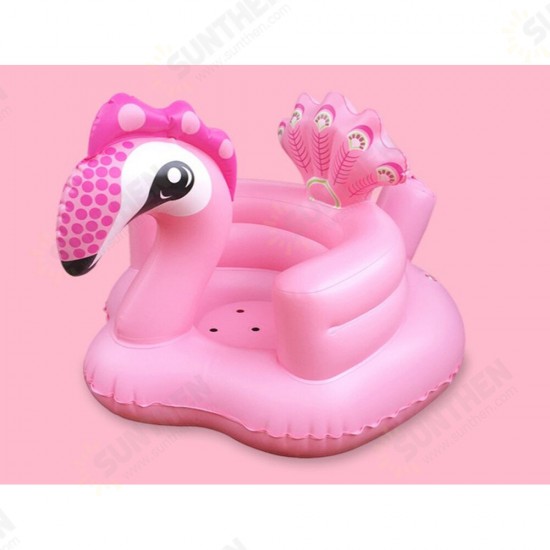 Cartoon Cute Peacock Inflatable Toys Portable Sofa Multi-functional Bathroom Sofa Chair for Kids Gift