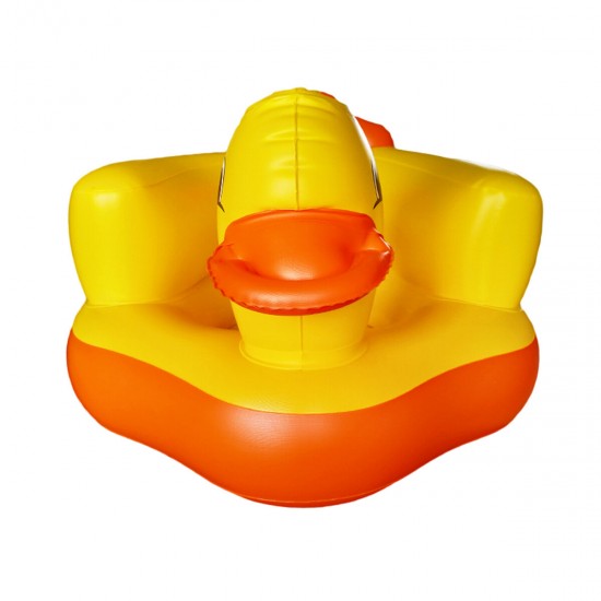 Cartoon Cute Yellow Duck Inflatable Toys Portable Sofa Multi-functional Bathroom Sofa Chair for Kids Gift
