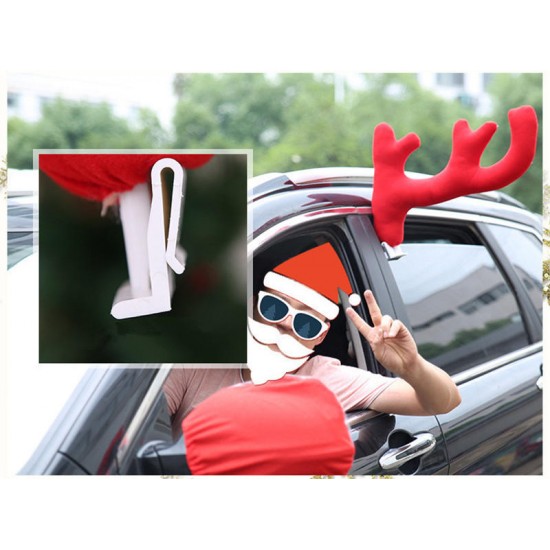 Christmas Car Decoration 3PCS Reindeer Deer Antlers Toys Ornament For Kids Children Gift
