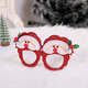 Christmas Cartoon Hat Letter Snowman Tree Glasses Frame Children Adult Party Dress Up Toy for Home Decorations Gift