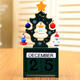 Christmas Creative Gift Mini Wooden Calendar Home Ornament Table Desk Decor