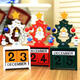 Christmas Creative Gift Mini Wooden Calendar Home Ornament Table Desk Decor