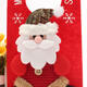 Christmas Decoration Santa Claus Elk Applique Style Lovely Detailed Design Padded Felt Door Hanger