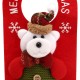 Christmas Decoration Santa Claus Elk Applique Style Lovely Detailed Design Padded Felt Door Hanger