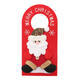 Christmas Decoration Santa Claus Elk Applique Style Lovely Detailed Design Padded Felt Door Hanger