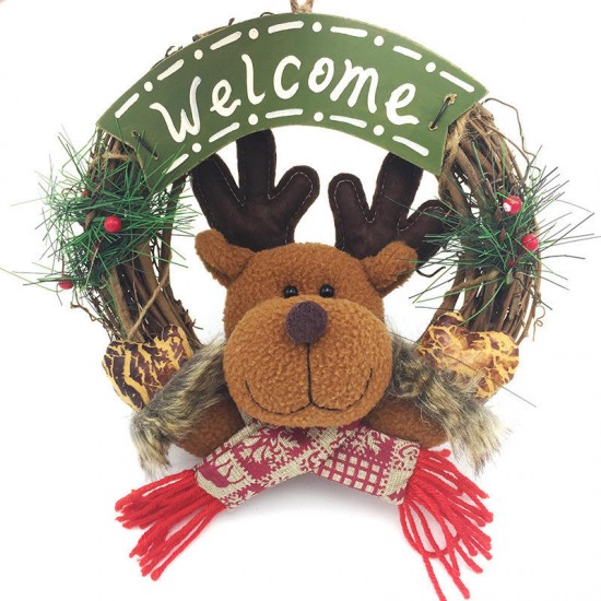 Christmas Decoration Toys Father Christmas Snowman Elk Welcome Party