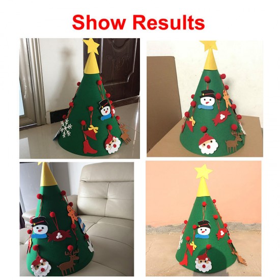 Christmas Hat Decoration Tree Handmade DIY Three-dimensional Christmas Gift