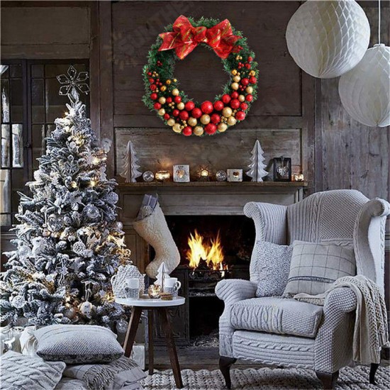 Christmas Party Home Decoration 30cm Wreath Rattan Pendant Toys For Kids Children Gift Christmas Party Home Decoration 30cm Wreath Rattan Pendant Toys For Kids Children Gift