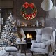 Christmas Party Home Decoration 30cm Wreath Rattan Pendant Toys For Kids Children Gift Christmas Party Home Decoration 30cm Wreath Rattan Pendant Toys For Kids Children Gift
