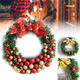 Christmas Party Home Decoration 30cm Wreath Rattan Pendant Toys For Kids Children Gift