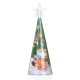 Christmas Party Home Decoration 3D Mini Colorful LED Light Lamp Tree For Kids Children Gift Toys