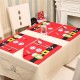 Christmas Party Home Decoration Elk Glove Table Mats Ornament Toys For Kids Children Gift