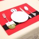 Christmas Party Home Decoration Elk Glove Table Mats Ornament Toys For Kids Children Gift