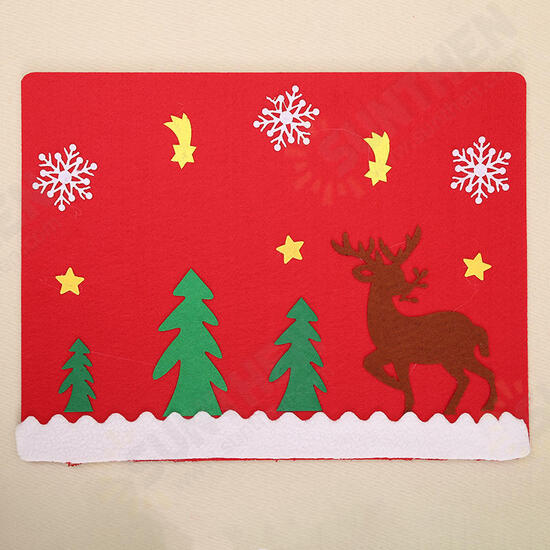 Christmas Party Home Decoration Elk Glove Table Mats Ornament Toys For Kids Children Gift