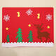 Christmas Party Home Decoration Elk Glove Table Mats Ornament Toys For Kids Children Gift