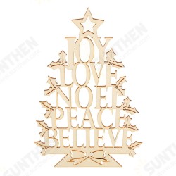 Christmas Party Home Decoration English Alphabet Tree Hanging Ornament Toys For Kids Children Gift