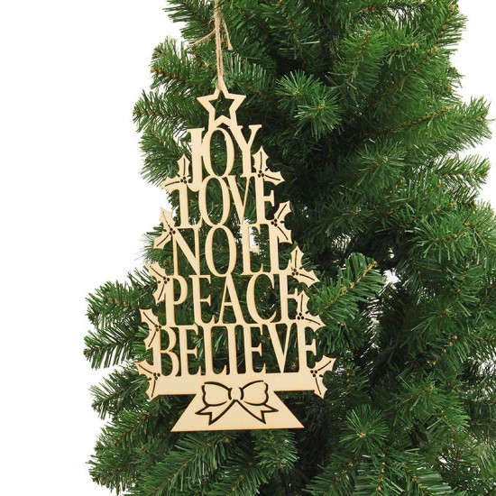 Christmas Party Home Decoration English Alphabet Tree Hanging Ornament Toys For Kids Children Gift