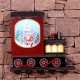 Christmas Party Home Decoration Hanging Snowfall Music Locomotive Toys For Kids Children Gift