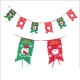 Christmas Party Home Decoration Multi-style Hanging Flags Ornament Toys For Kids Children Gift