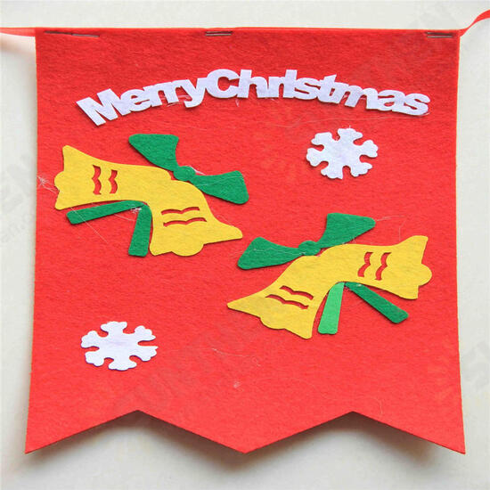 Christmas Party Home Decoration Multi-style Hanging Flags Ornament Toys For Kids Children Gift