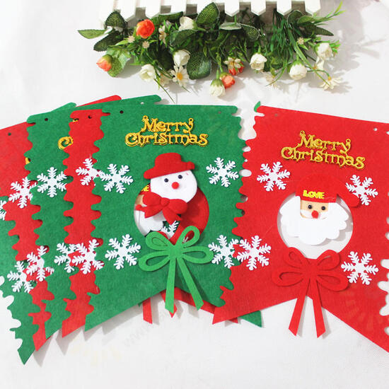 Christmas Party Home Decoration Multi-style Hanging Flags Ornament Toys For Kids Children Gift