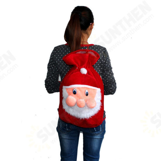 Christmas Party Home Decoration Santa Claus Gift Candy Bag For Kids Children Gift Toys