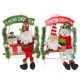 Christmas Party Home Decoration Santa Claus Skiman Ladder Toys For Kids Children Gift