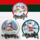 Christmas Party Home Decoration Snow Music Wreath Ornament Toys For Kids Children Gift